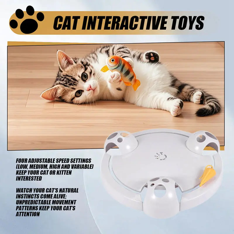 Interactive Mouse Pounce Cat Toy